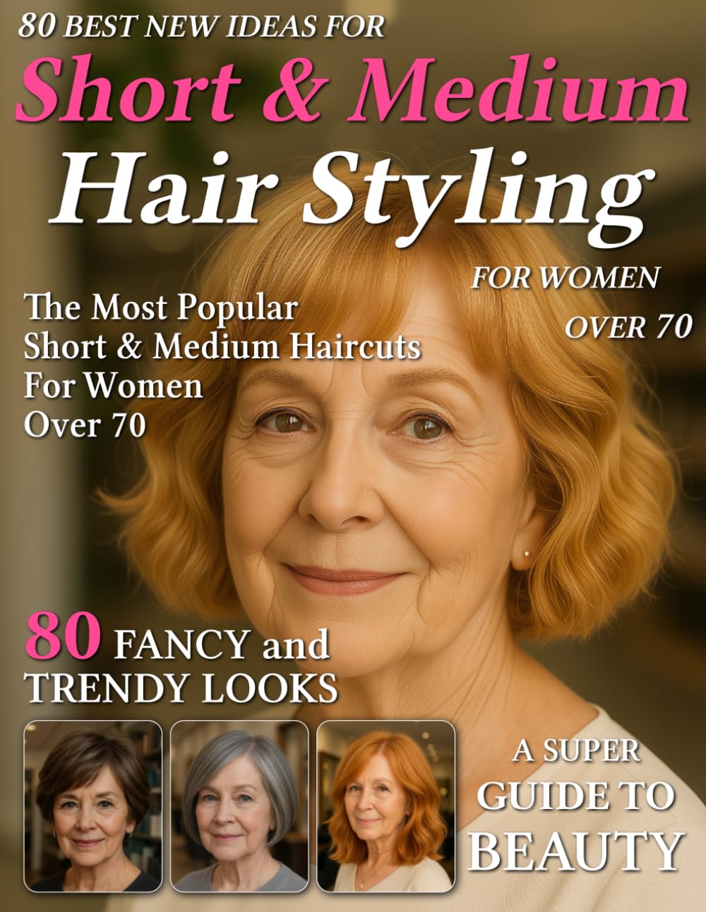 80 Best New Ideas for Short & Medium Hair Styling for Women Over 70: Low-Maintenance Looks for Every Face Shape – Haircut Magazine to Find Your New Style for Older, Mature Women