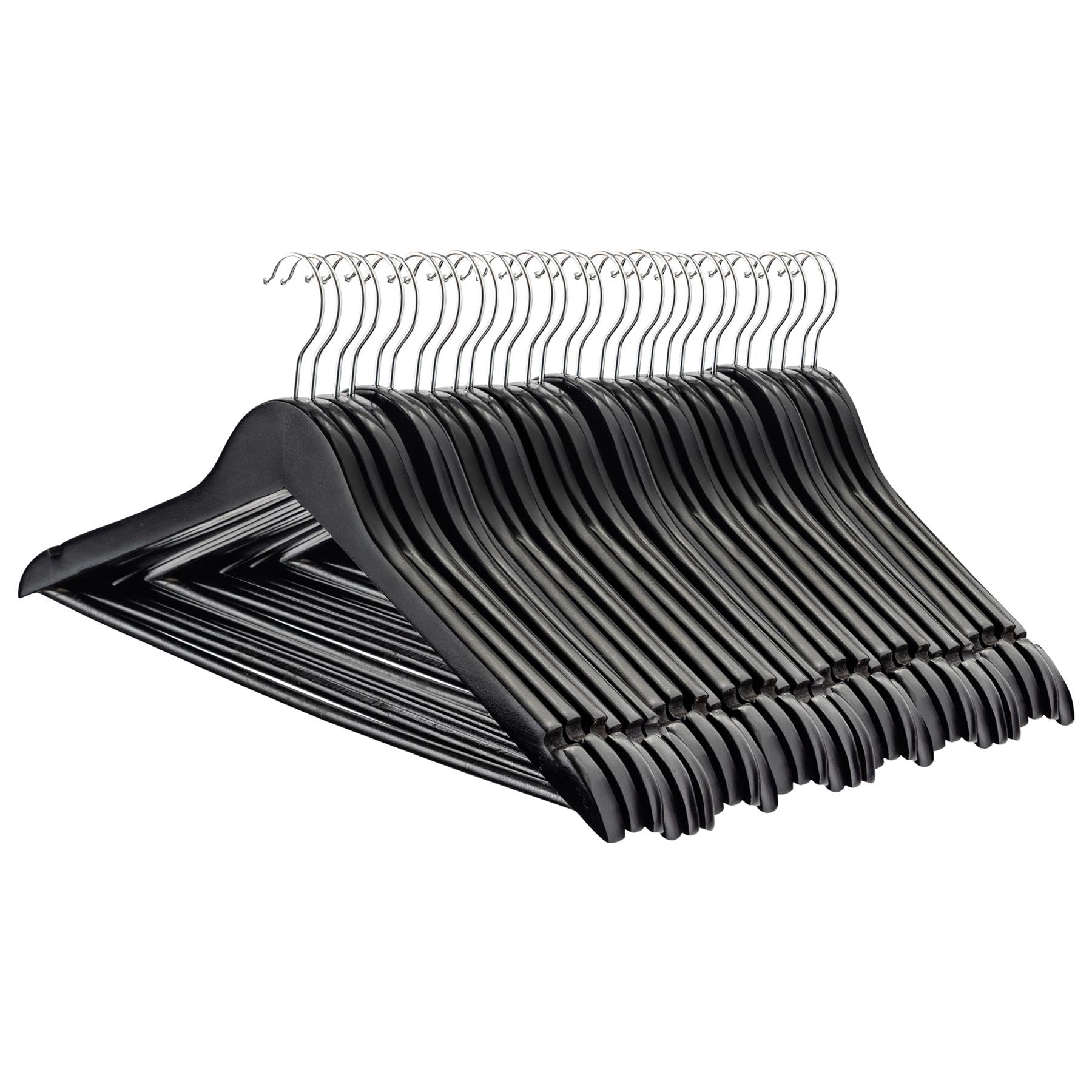 Harbour Housewares - Strong Wooden Clothes Hangers