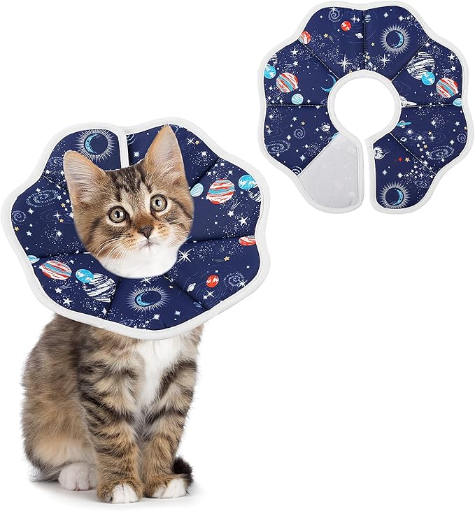 TIESOME Cat Recovery Collar Cat Cone Collar Adjustable Cat Cone