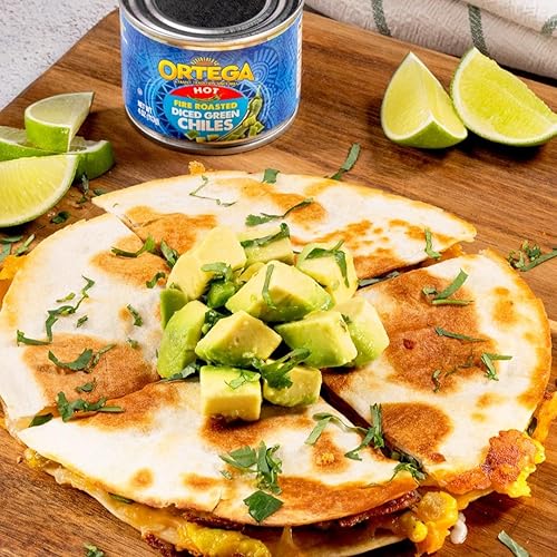 Miniatura 5 de Ortega Chiles verdes en cubitos, calientes, 4 onzas (paquete de 24)