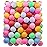 TADICK 100 Pack Colored Ping Pong Balls for DIY Plastic Multiple Color Table Tennis Ball for Party Decoration