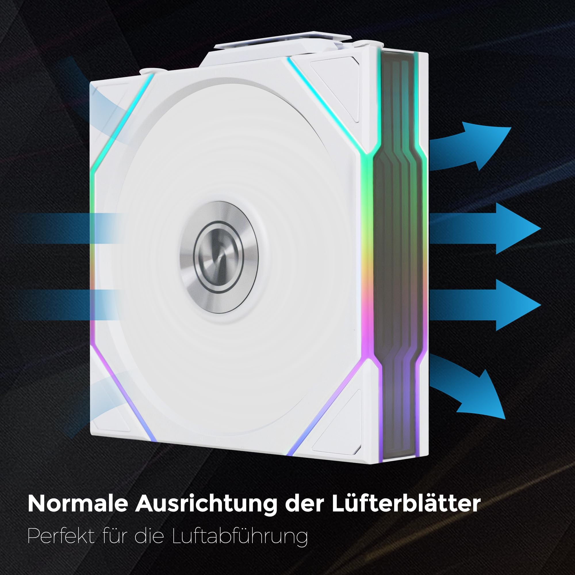 LIAN LI UNI FAN TL Wireless 120mm Reverse Airflow White - View #8