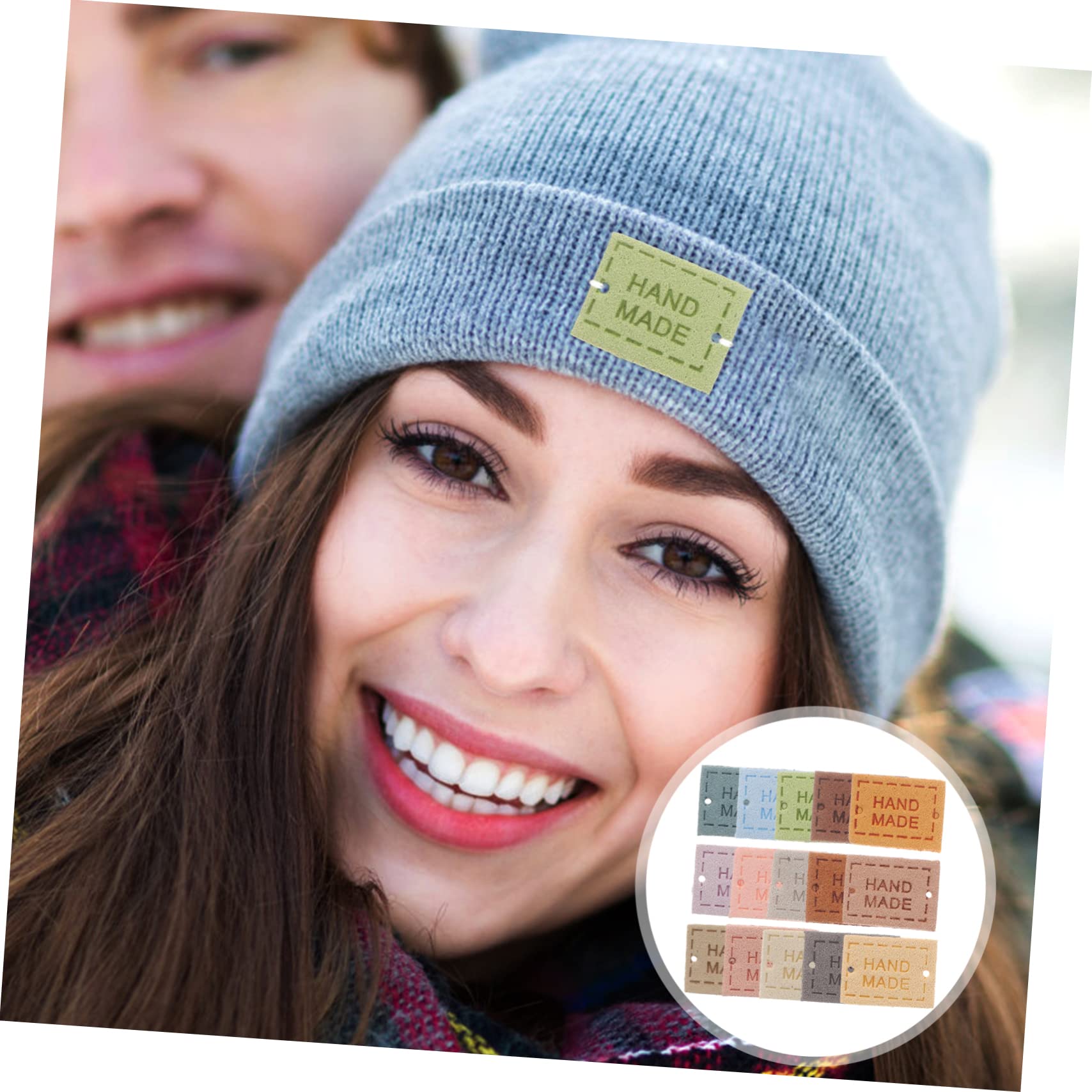 Étiquettes En Cuir Faites à La Main, 100 Pièces, étiquettes