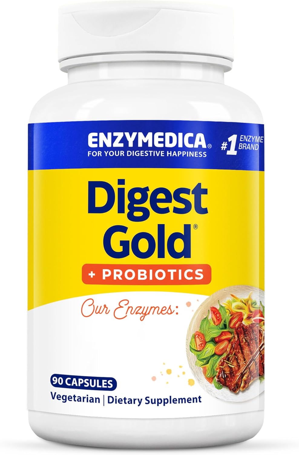 Enzymedica, Probiotics Digest Gold Plus, 108 Capsules