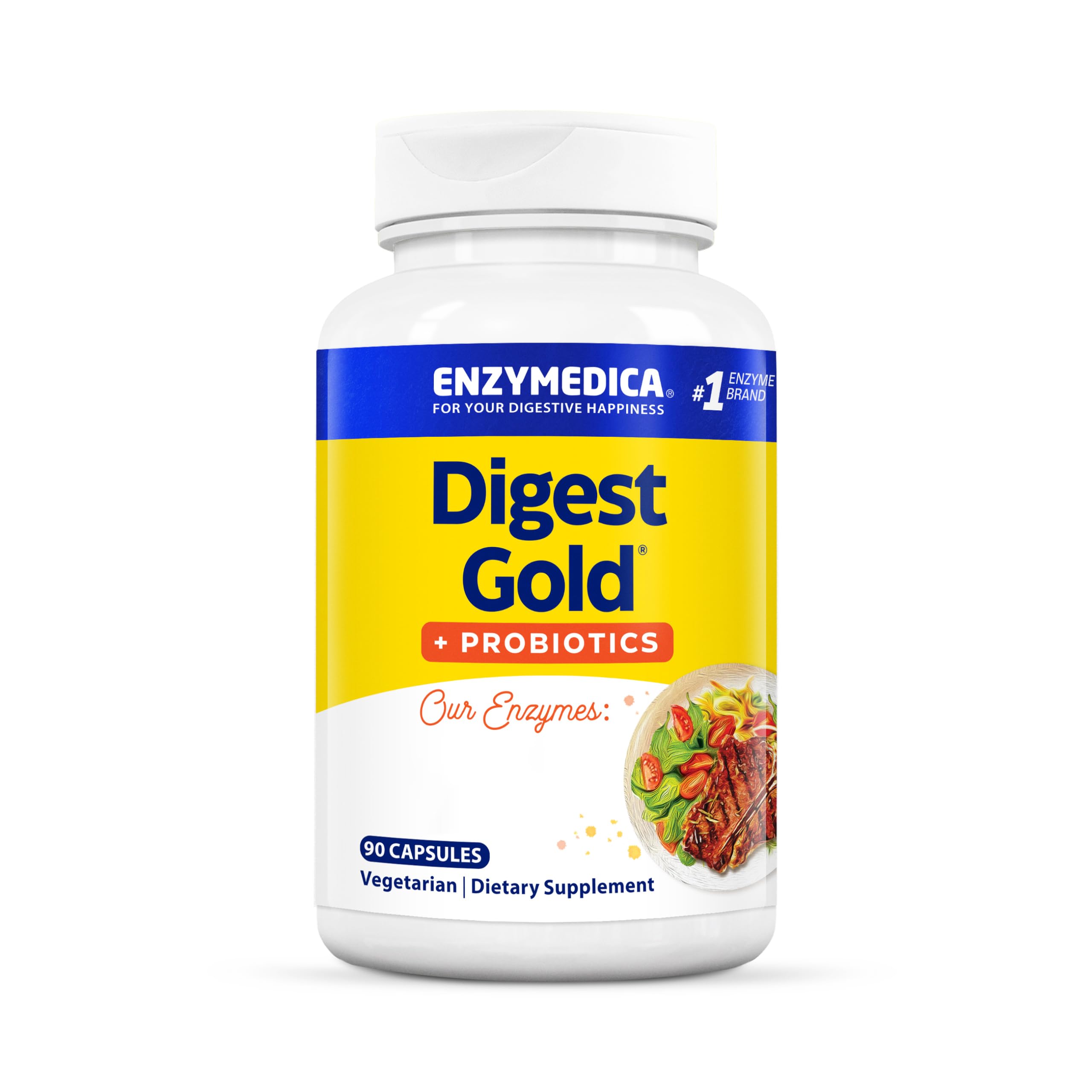 Digest Gold + Probiotics, 90 Capsules