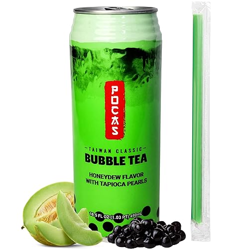 Miniatura 10 de POCAS Té de burbujas, té de leche clásico estilo Taiwán con perlas de tapioca. Listo para servir té boba, té Boba de mejor sabor del mundo. 16.5