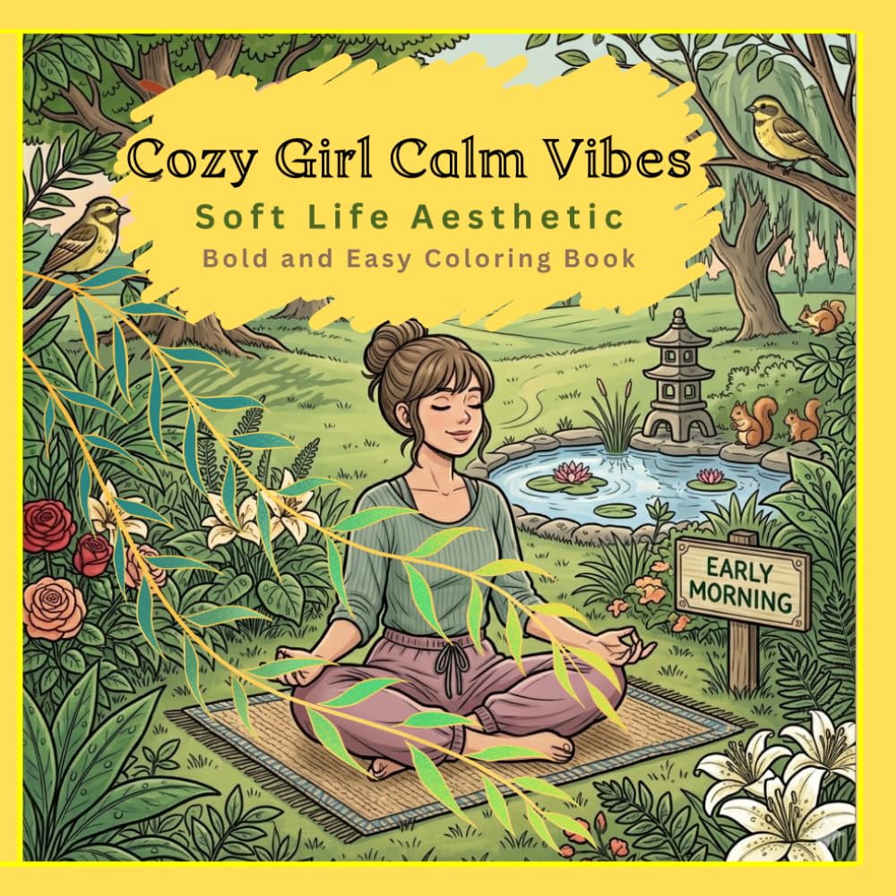 Soft Life Aesthetic: Bold and Easy Coloring Book for Stress Relief: Minimal and Simple Designs for Relaxation and Mindfulness