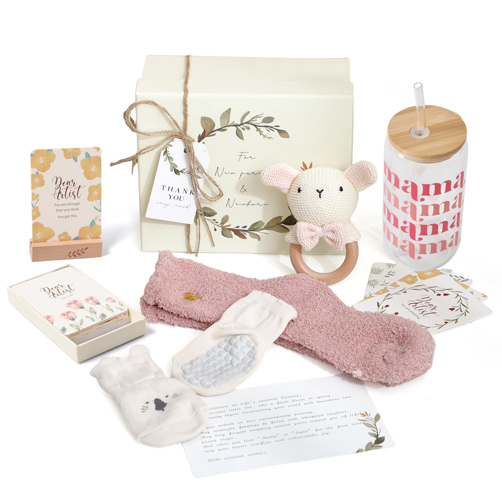 Baby Gifts for Birth Girl Personalised Gifts Baby,Baby Gift Set, Newborn Gift boy Set Birth Party Baby Newborn Gift Toys (Rabbit,Small)