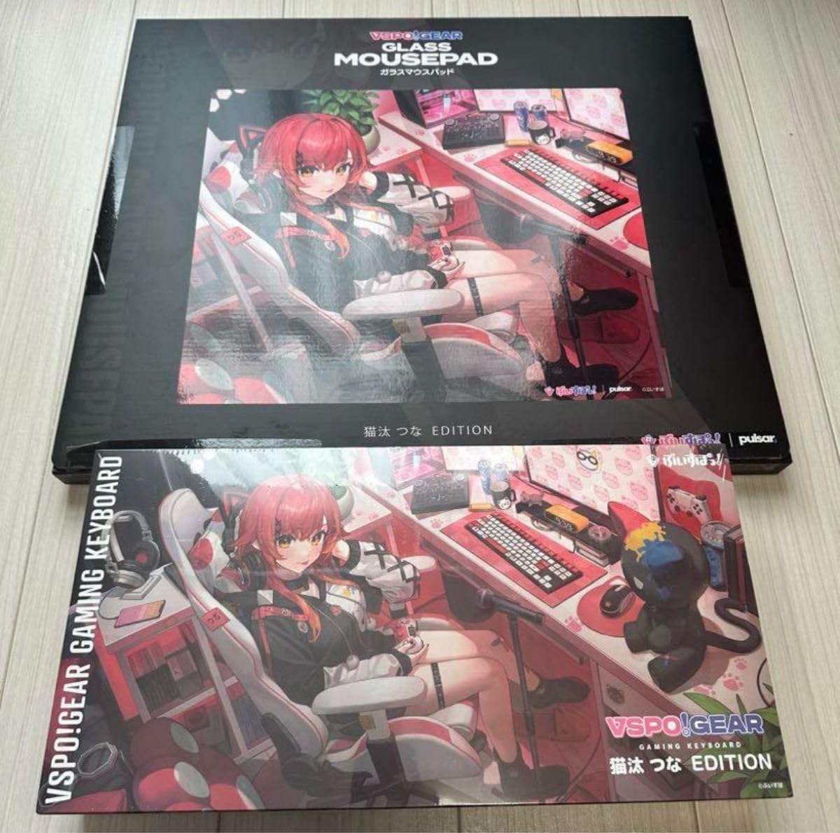 ぶいすぽっ！ 猫汰つな キーボード マウスパッド セット ぶいすぽっ 猫汰つな キーボード マウスパッド セット ぶいすぽっ！、