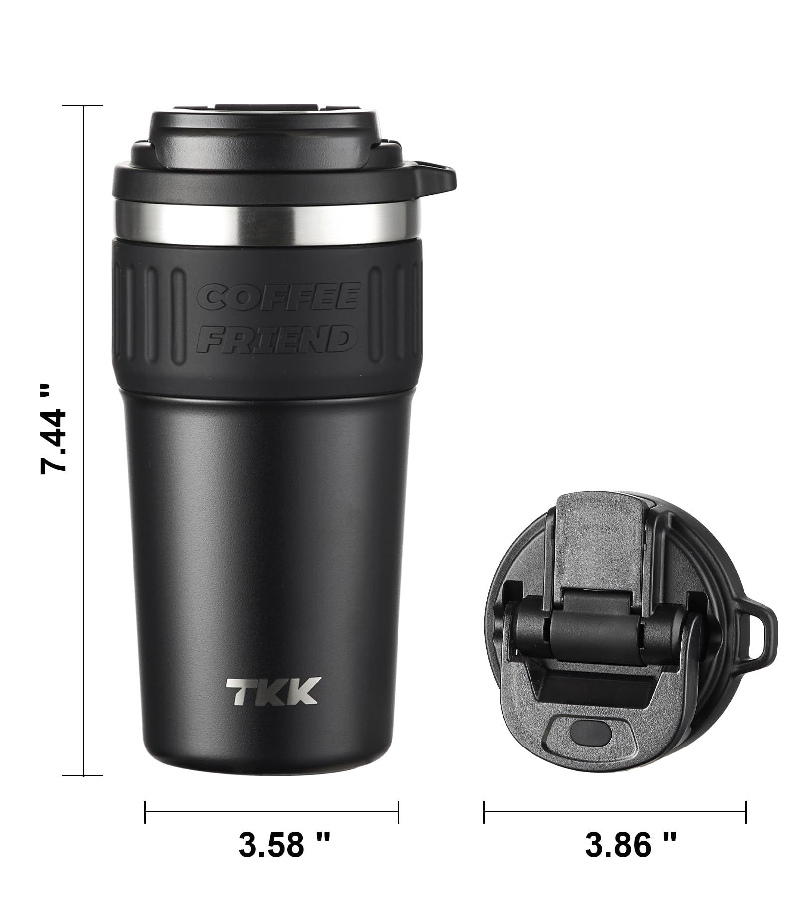 Amazon.com: TKK Insulated Coffee Mug with Ceramic Coating, 21oz