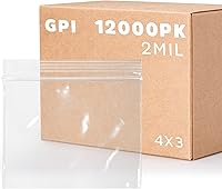 Vista 7 de GPI - 1000 unidades - Bolsas con cremallera de 2 x 9 pulgadas, 2 mil, bolsas de polietileno transparentes con cierre resellable, con cierre