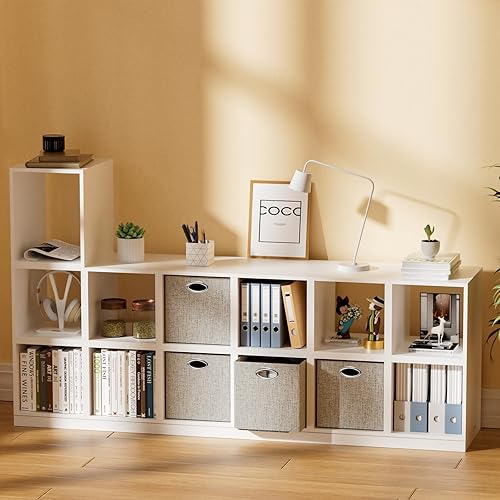 Miniatura 5 de ORGMASTER Contenedores organizadores plegables de almacenamiento, cajas de almacenamiento de tela, cubos organizadores con asas para organización de