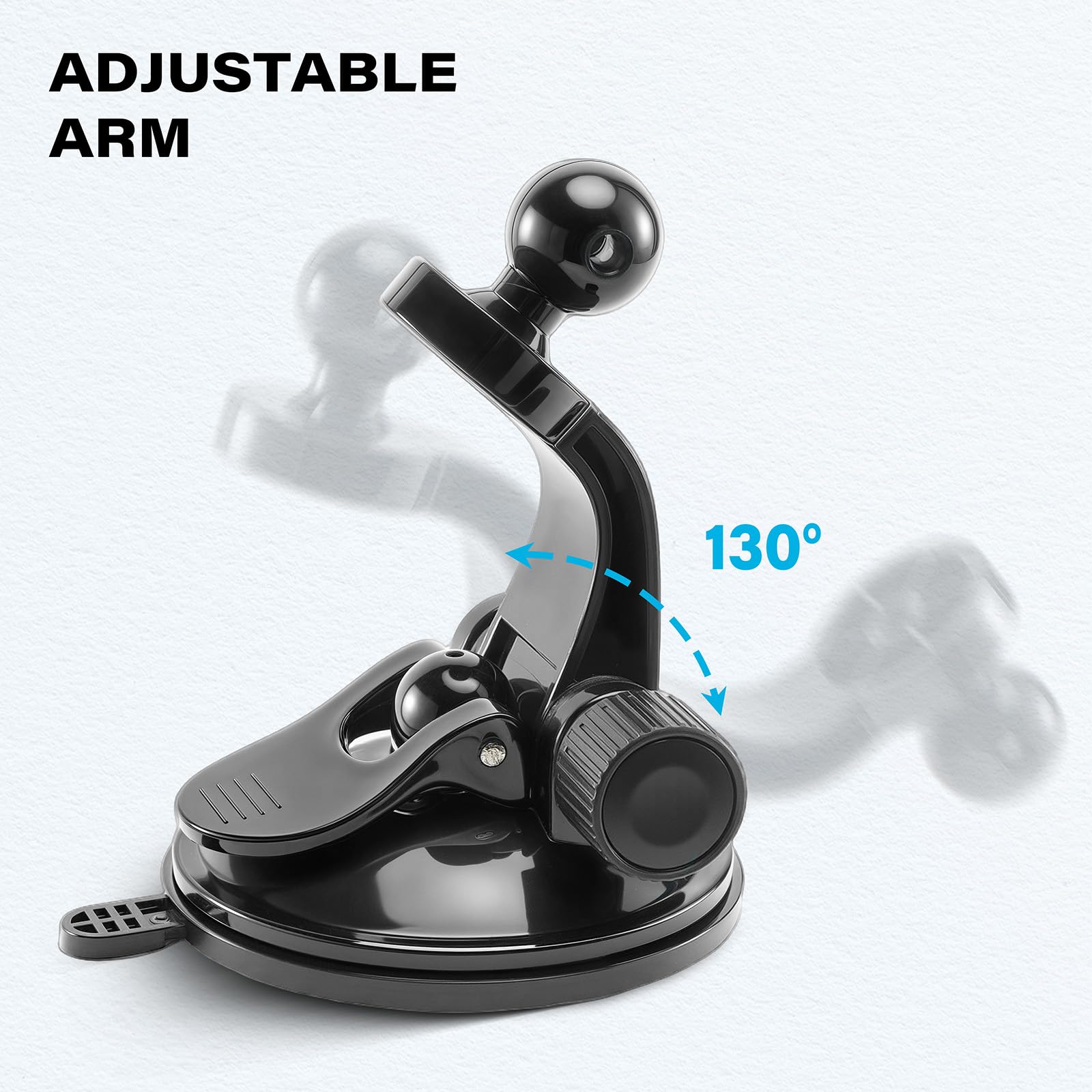1Zero Paquete de 2 soportes ajustables con ventosa para GPS para coche