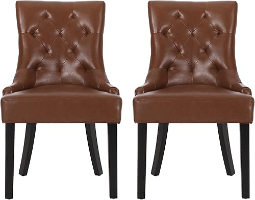 Juego de 2 sillas de comedor modernas tapizadas de tela con patas cónicas para comedor, cocina, restaurante, escritorio y juegos de mesa y sillas,