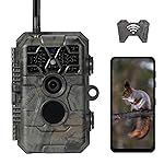 Meidase Trail Camera P80 Pro, WiFi Bluetooth, Super-Low-Light Sensitivity, 120 View Angle, 48MP 1296p Game Camera, No Glow Night Vision, Motion Activated, Waterproof