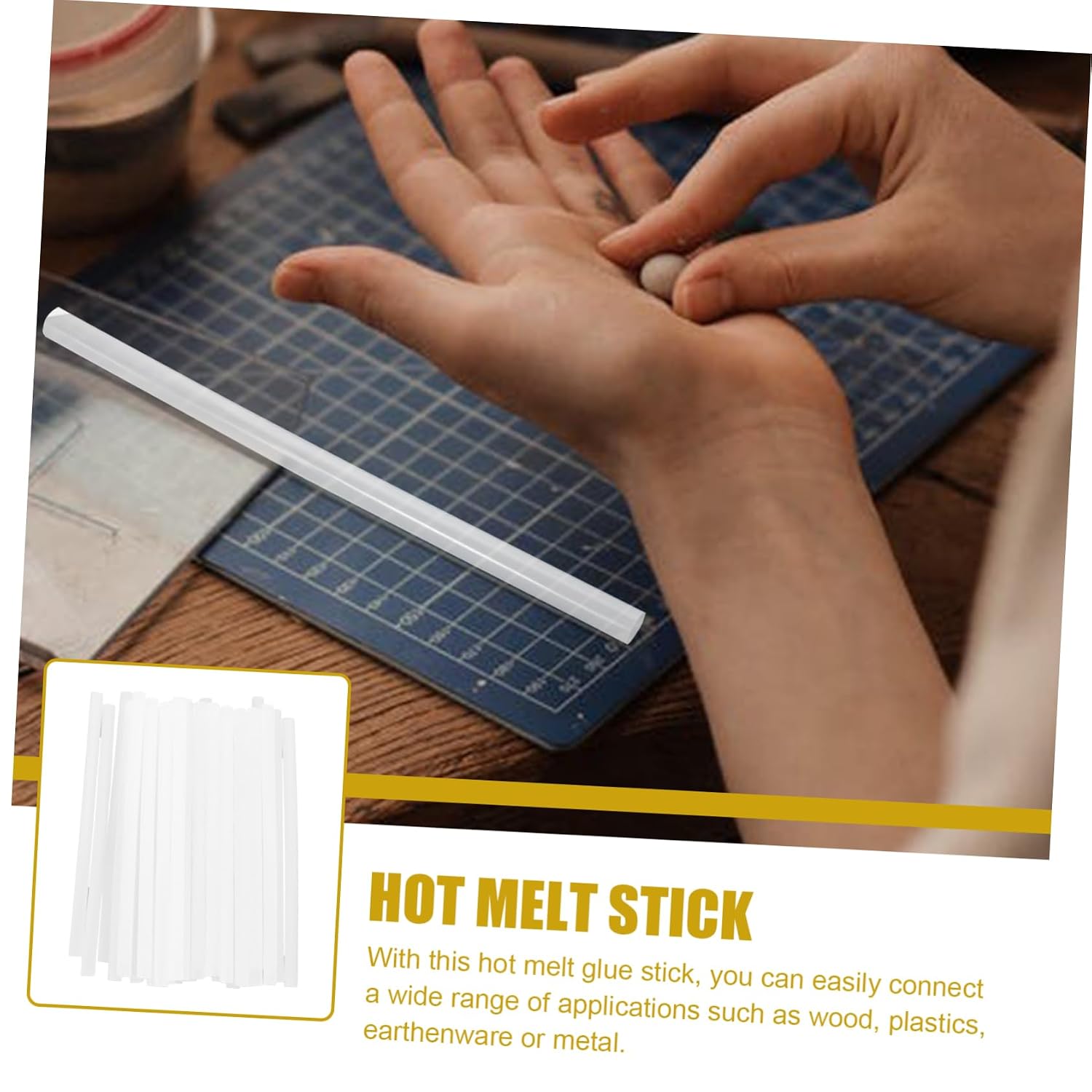 30Pcs Hot Melt Glue Sticks for DIY Crafts Smooth Edges Comfortable Adhesive for Various Projects for and Special Crafts