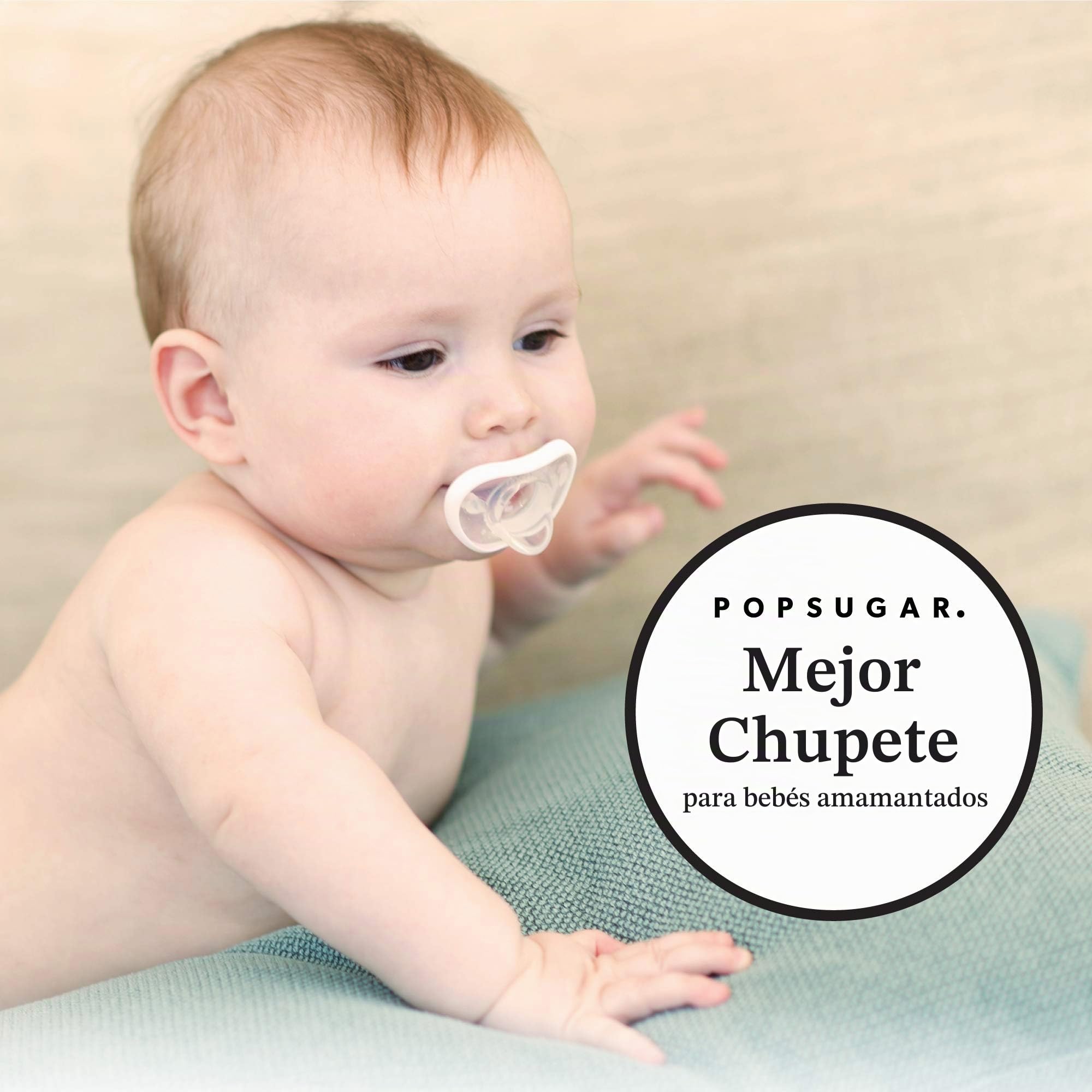 Nanobebe - Chupetes para bebés de 0 a 3 meses - Ortodóntico, curvas cómodamente con contorno facial, galardonado para bebés lactantes, 100% silicona, libre de BPA, 2 unidades, color rosa