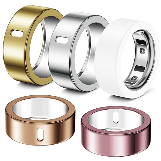 5 Pack Ring Cover Compatible with Oura Ring Gen 4/Oura Ring Gen 3 Horizon/Heritage, Abrasion-Resistant TPU Case for Oura Ring Protector Accessories for Oura Size 10