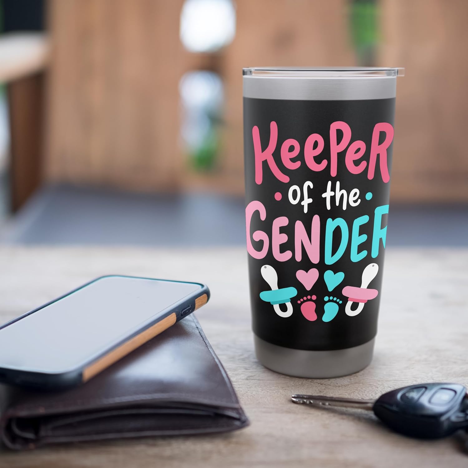 Gender Reveal Party Keeper of the Gender Stainless Steel Insulated Tumbler