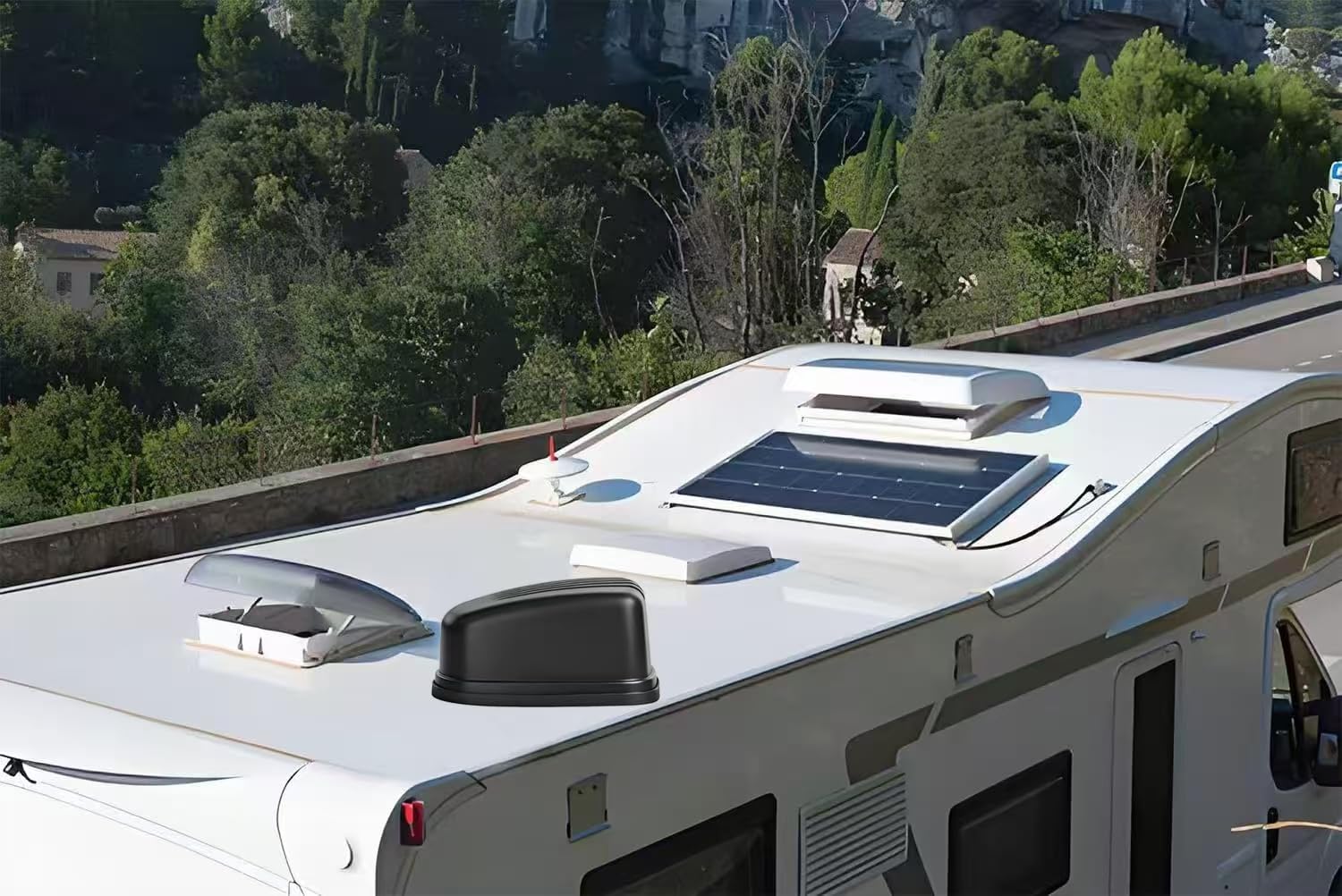 Antenne omnidirectionnelle 4 x 4 MIMO à profil bas 4G LTE 5G à vis avec câble de 5 m pour augmenter les performances des routeurs 4G/5G, passerelles, Hotspot Verizon AT&T T-Mobile RV Home Internet