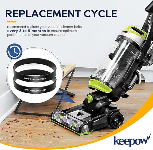 Miniatura 5 de KEEPOW Correas de repuesto compatibles con Bissell PowerlifterCleanView Swivel Rewind Pet Vacuum 2252, 2253, 2254, 2254, 2255, 2256, 2258, 2259,