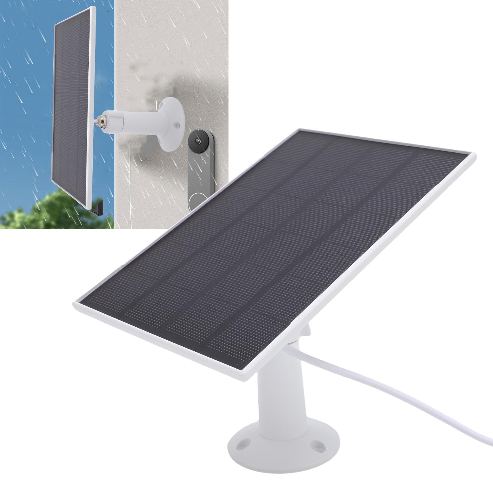 ciciglow Caricabatterie Solare 8W per Blink Outdoor 4, Pannello