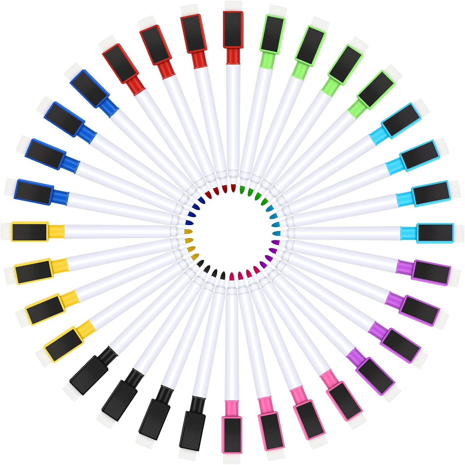 Eaasty 32 Pieces Dry Erase Markers with Eraser,