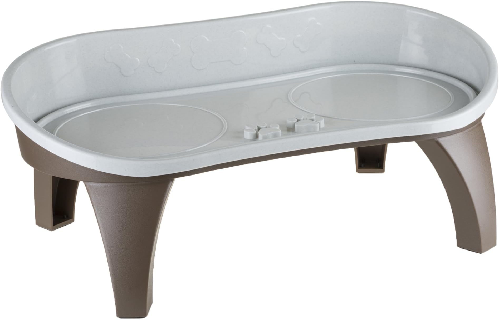 Gorilla Grip Elevated Dog Bowls Feeder, Adjustable