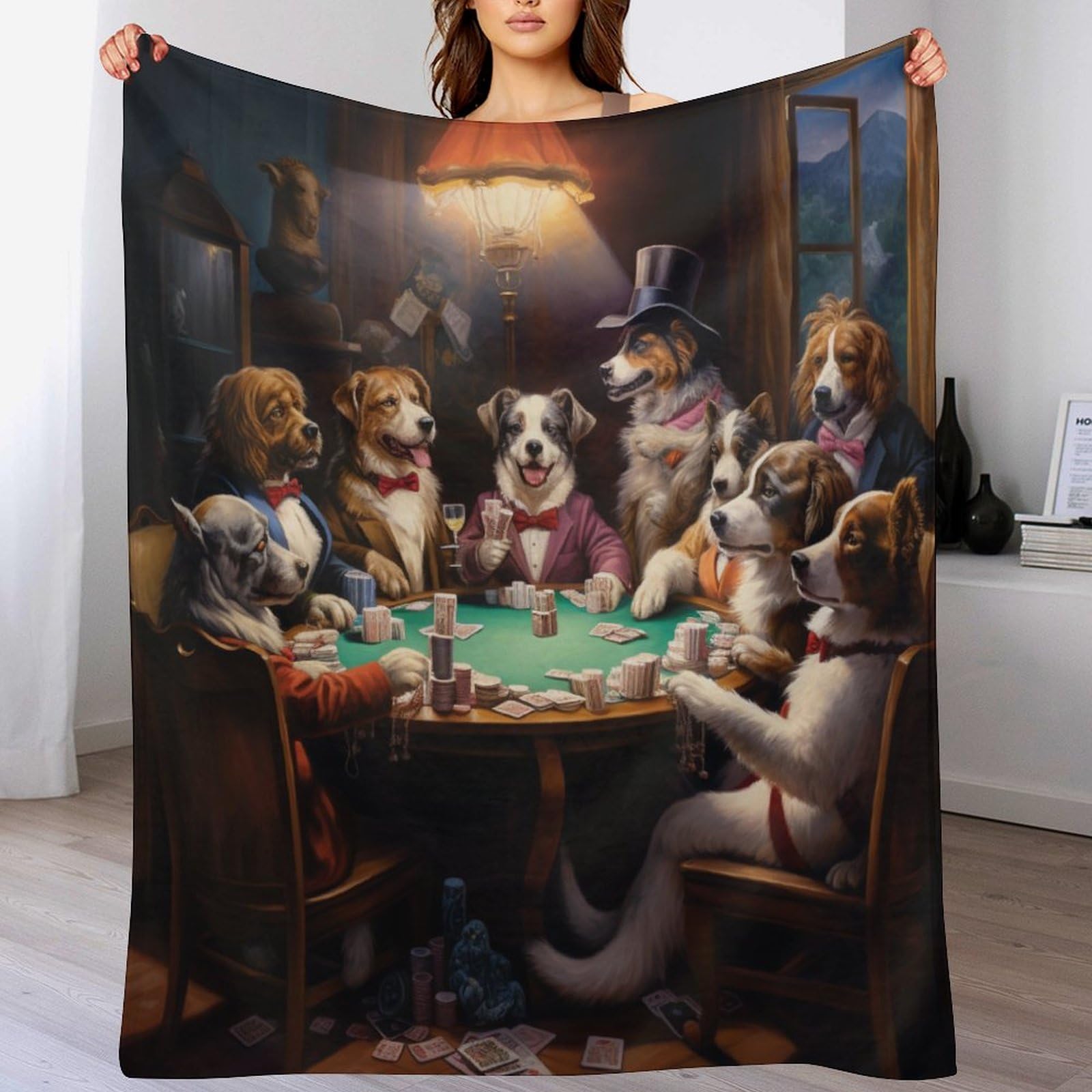 Couverture polaire chien 130x180 cm idéale pour vos soirées canapé et camping
