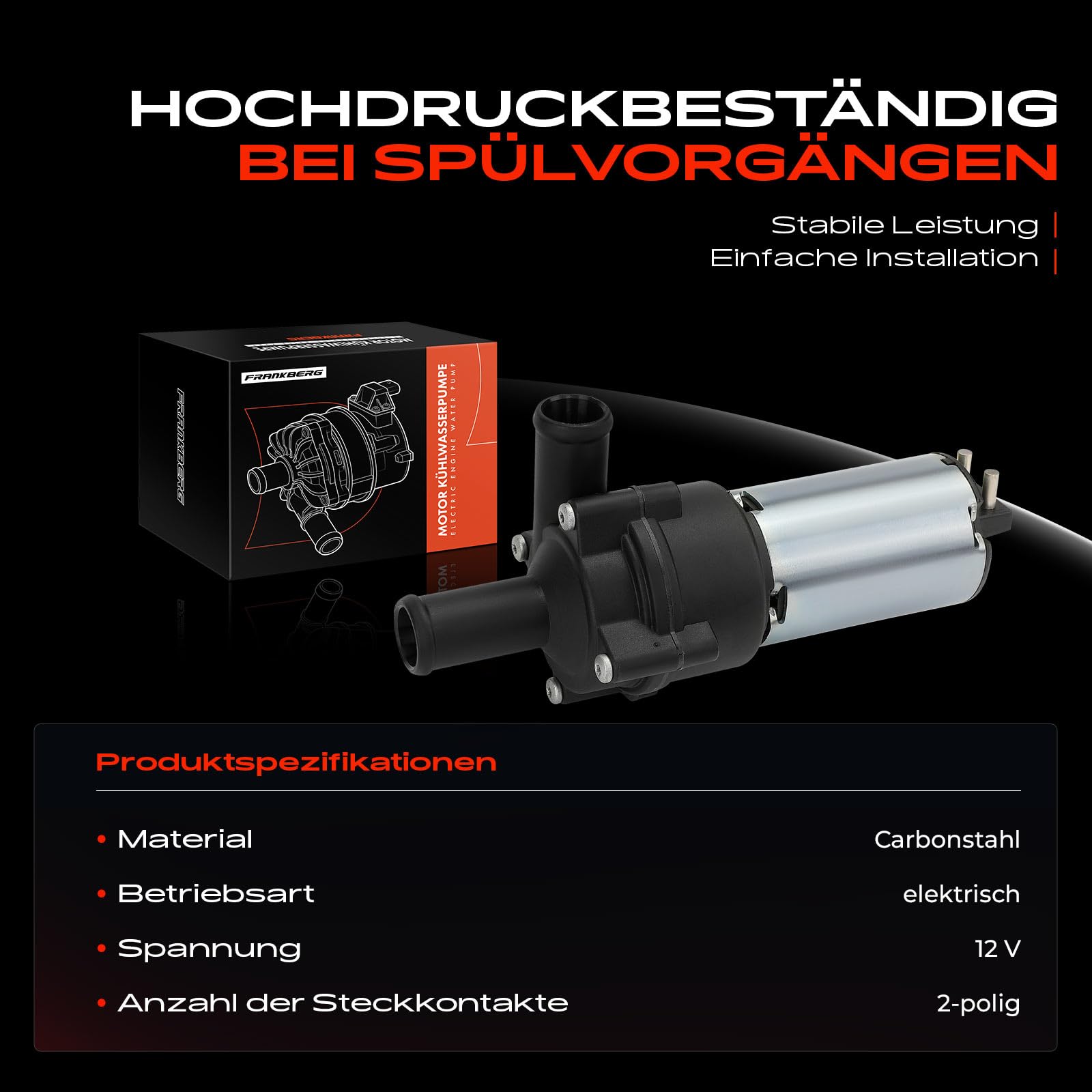 Frankberg Wasserpumpe Zusatzwasserpumpe Elektrisch 2038350164 A2038350164