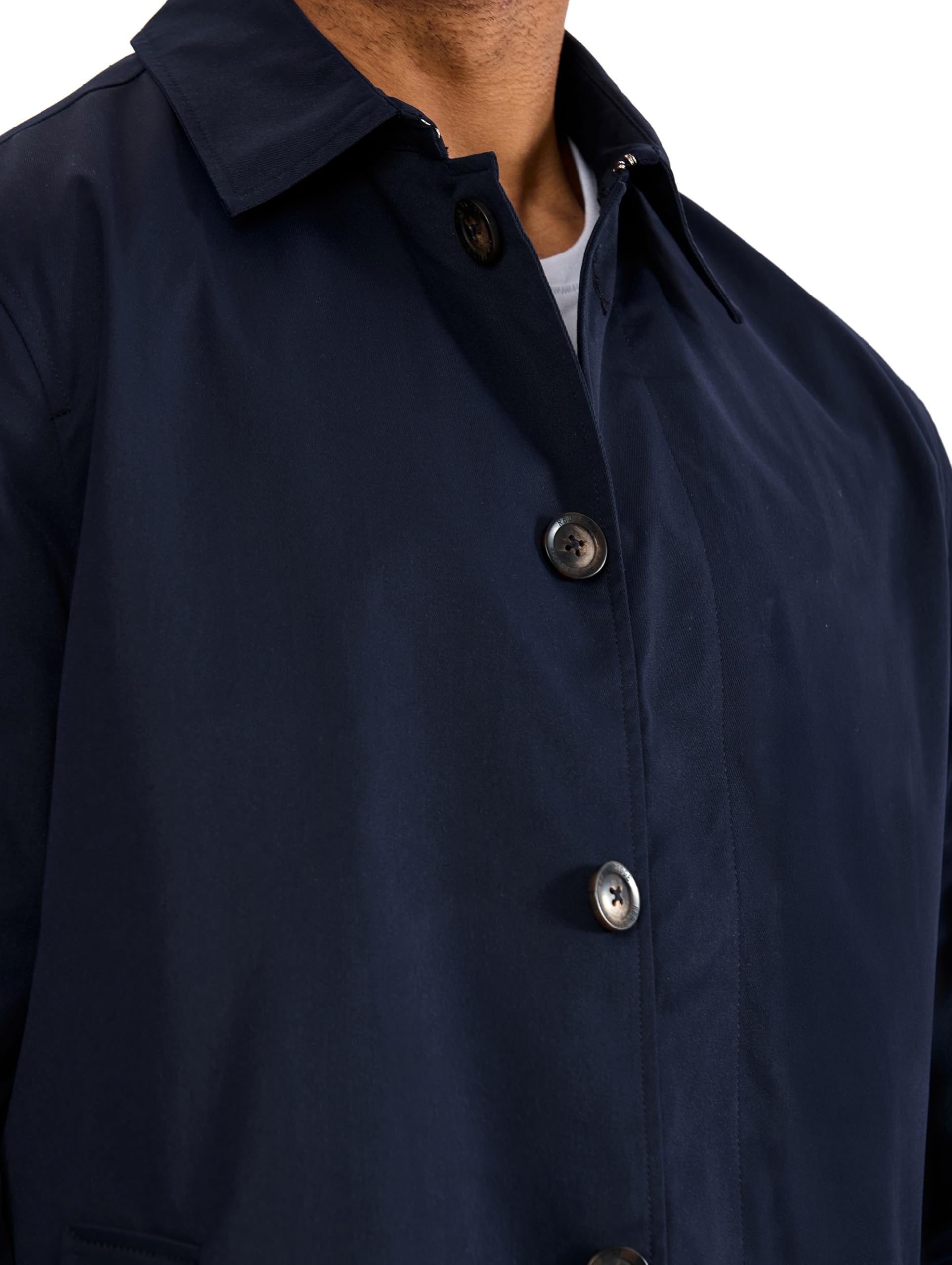 Redbridge Cappotto corto con abbottonatura e colletto, elegante cappotto per la primavera e l'autunno, per business e Smart Casual