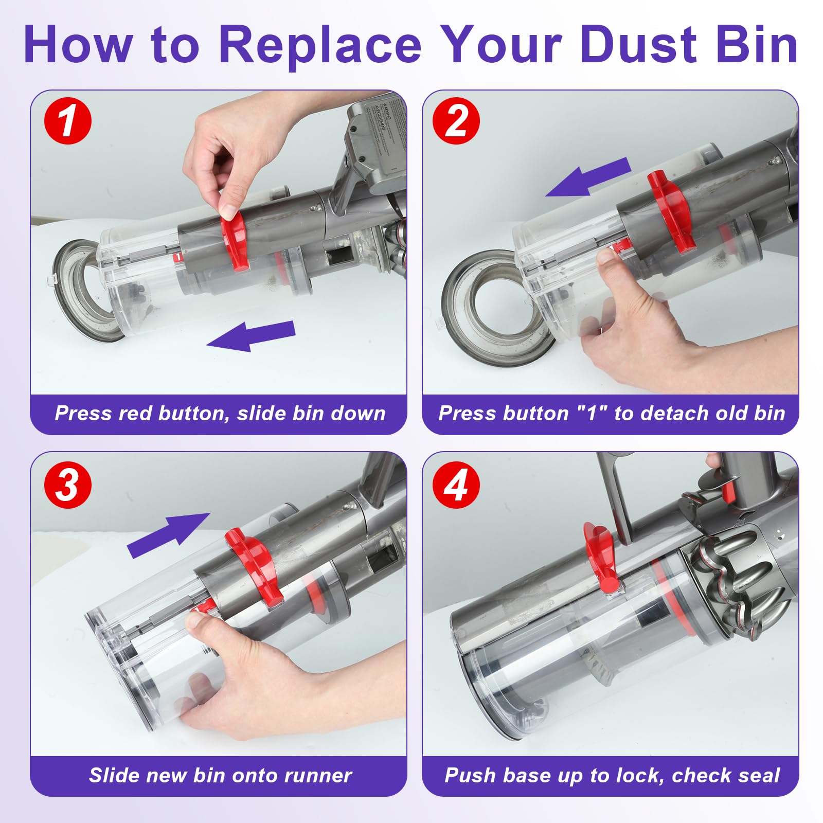 Dyson V11 V15 Filter Replacement - Lemige -8