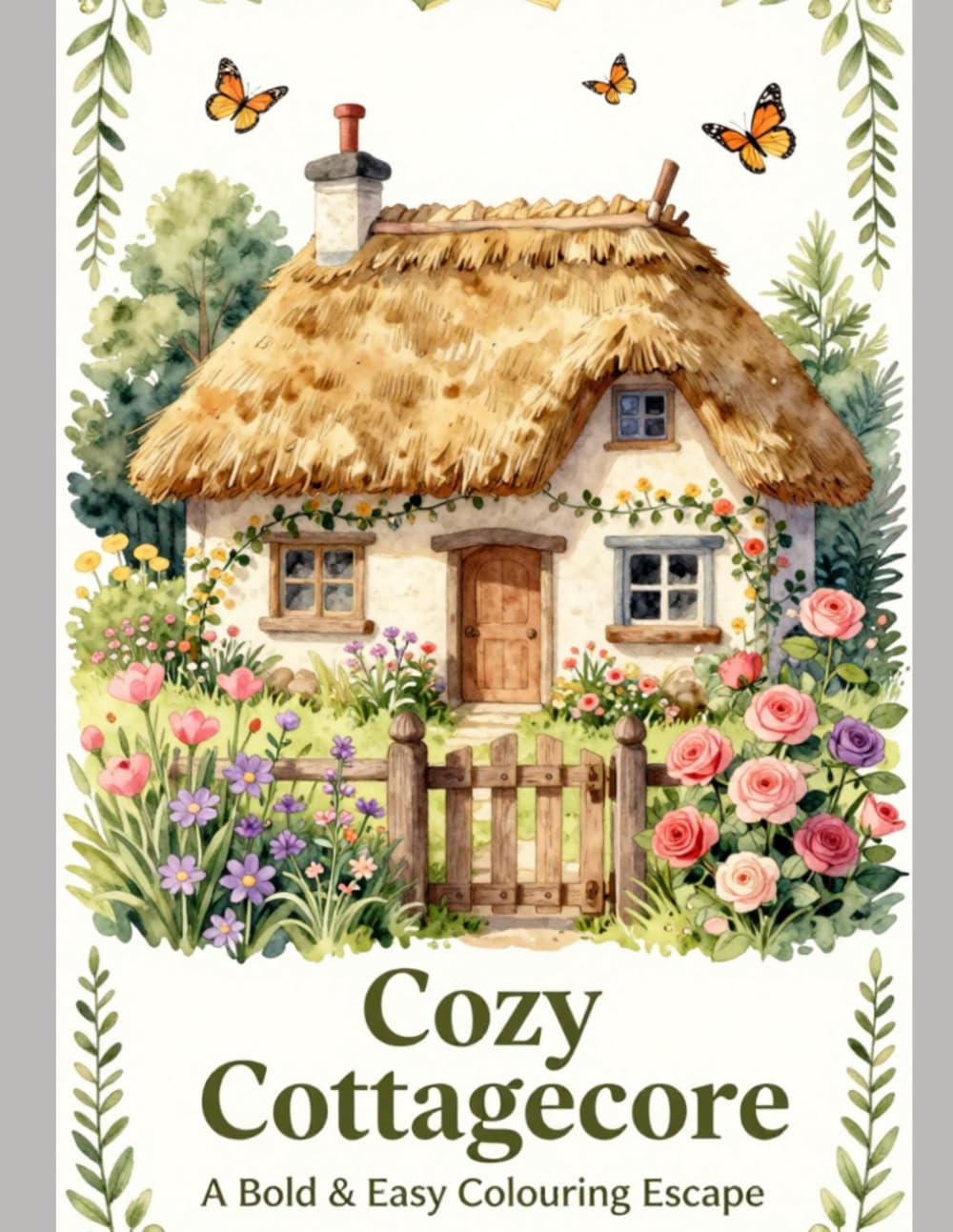 Cozy Cottagecore: A Bold & Easy Colouring Escape