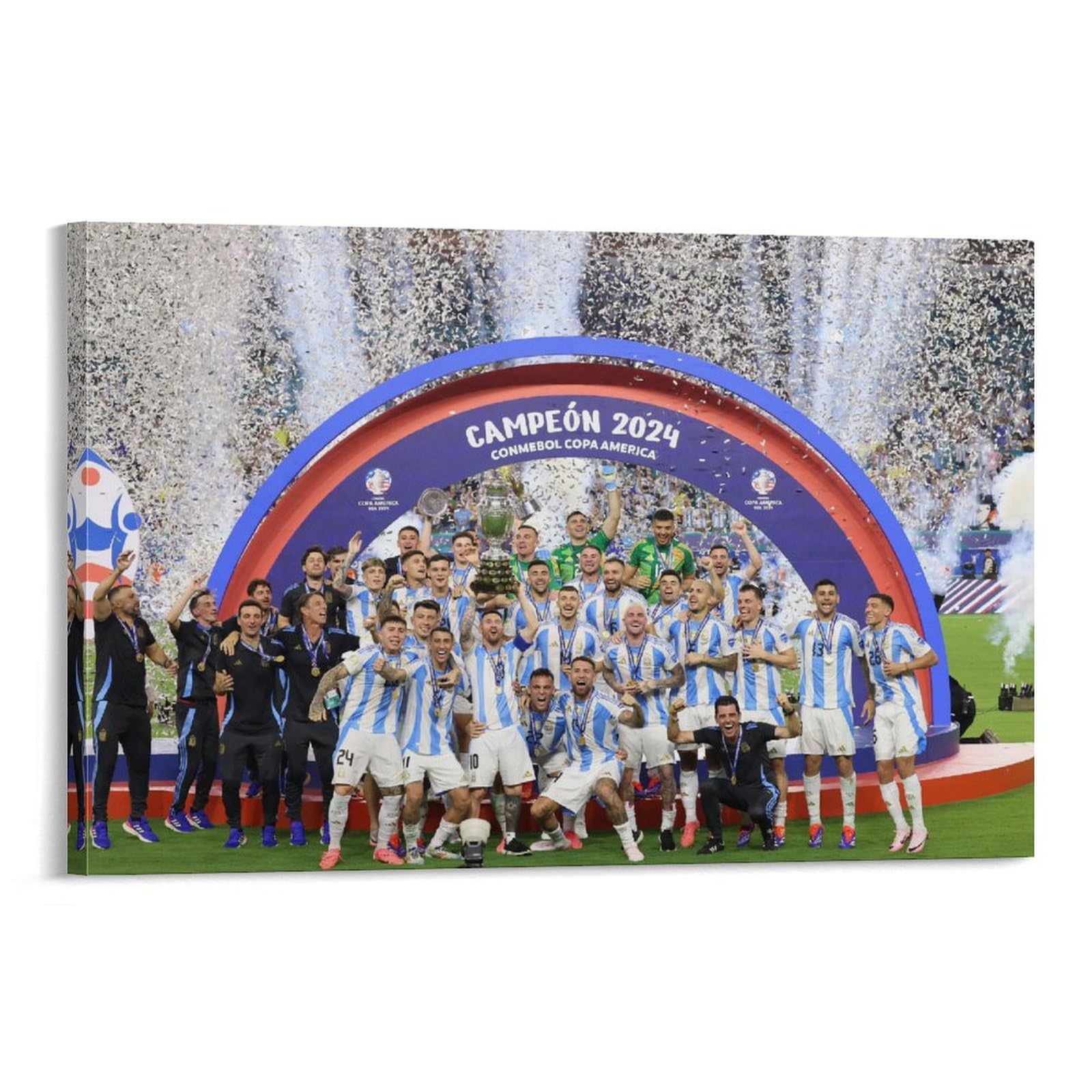 America Copa 2024 Argentina Champion Poster (1) Gifts Canvas Painting Poster Wall Art Decorative Picture Prints Modern Decor Framed-unframed 20x30inch(50x75cm)