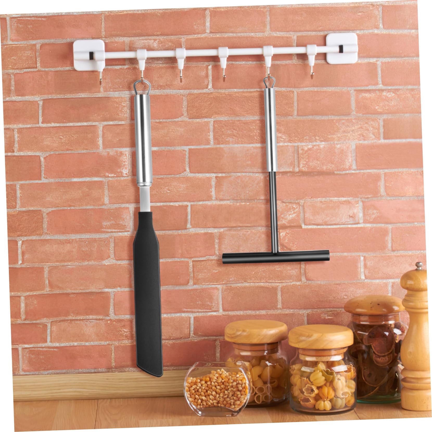 Espátulas para Repostería y Crepes Acero Inoxidable Raspador de Crema y Espátula para Pancakes Herramientas de Cocina Ergonómicas y Duraderas para Hornear Casa y Profesionales