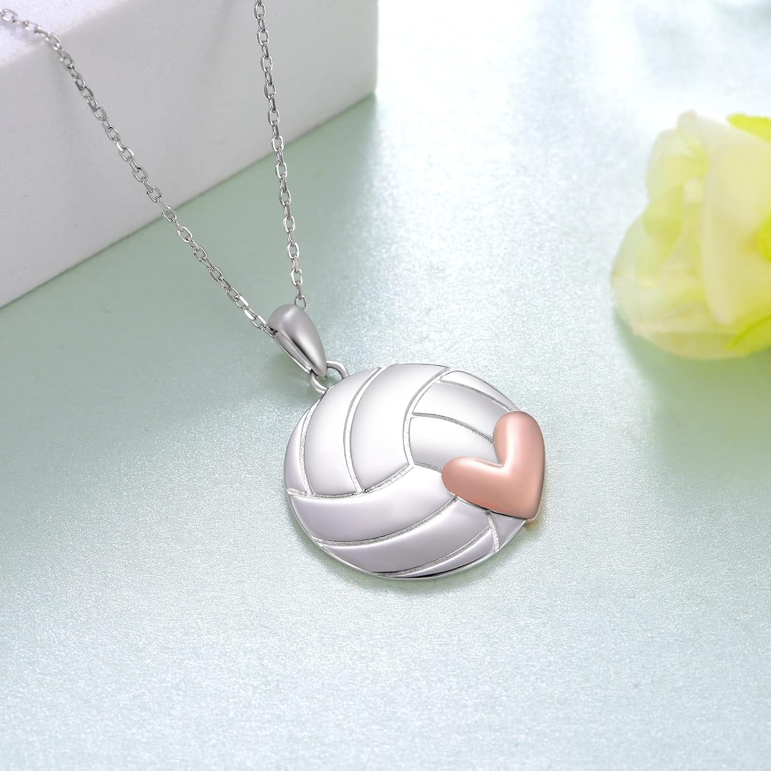 Volleyball/Softball/Basketball/Baseball/Golf Necklace 925 Sterling Silver Sport Pendant Necklaces Jewelry Gifts for Women Men Sport Lovers - Image 6