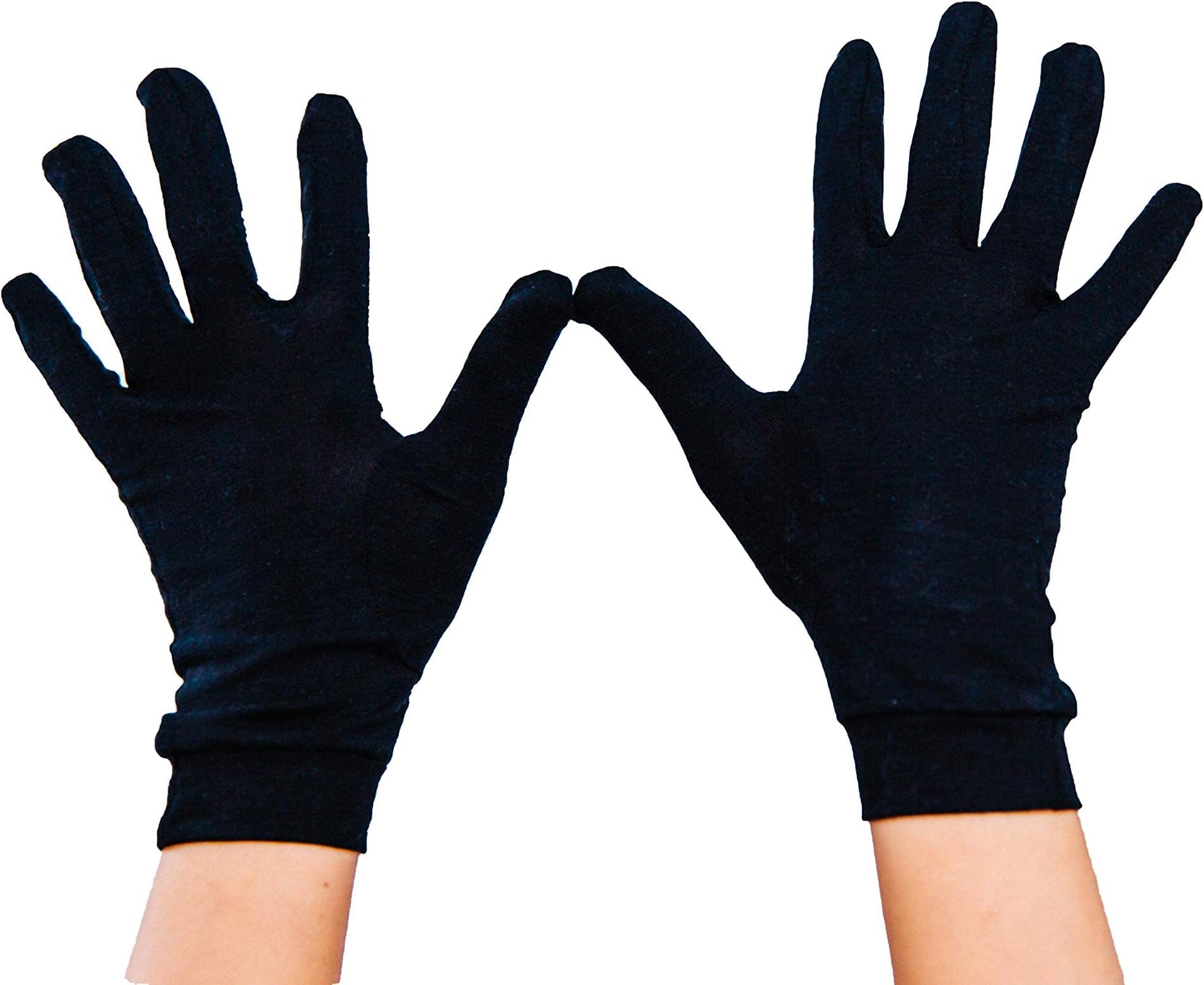 Remedywear Eczema Gloves for Kids, Inflammation Relief with Tencel and Zinc (Black, 10-12Y)