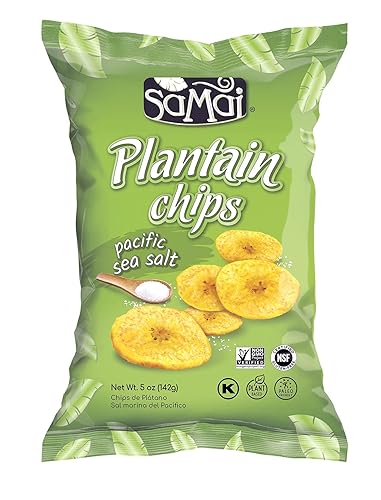 Miniatura 13 de SAMAI Pacific Sea Salt Plátano Chips de 1.2 onzas (paquete de 36) – Sin gluten, totalmente natural, sin OMG y Kosher
