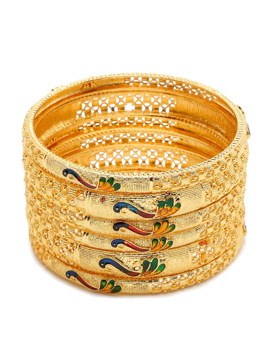 YouBella Jewellery for Women Gold Plated Bracelet Bangles for Women (2.6) (B0CBCNVNG9) Amazon Price History, Amazon Price Tracker