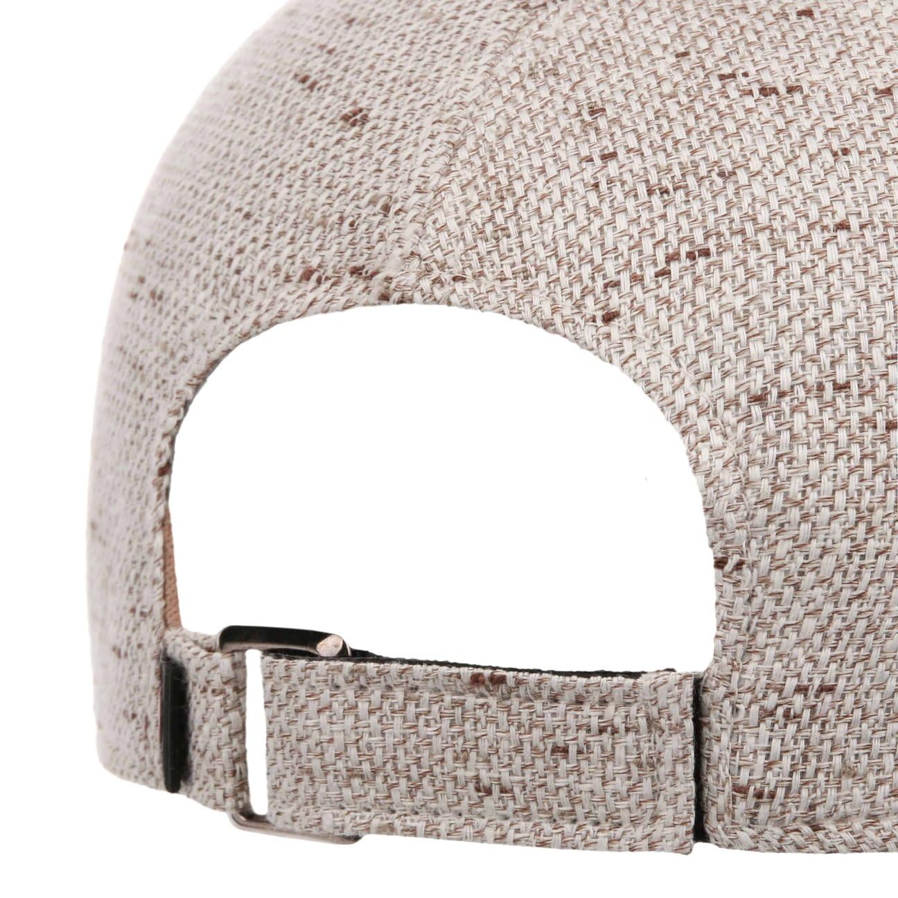 o D'Este Classic Fusion Shelby Cap Basecap czapka bejsbolówka lniana czapka letnia damska / męska / zapięcie na rzepy – Made in Italy z daszkiem, zapięcie na rzepy