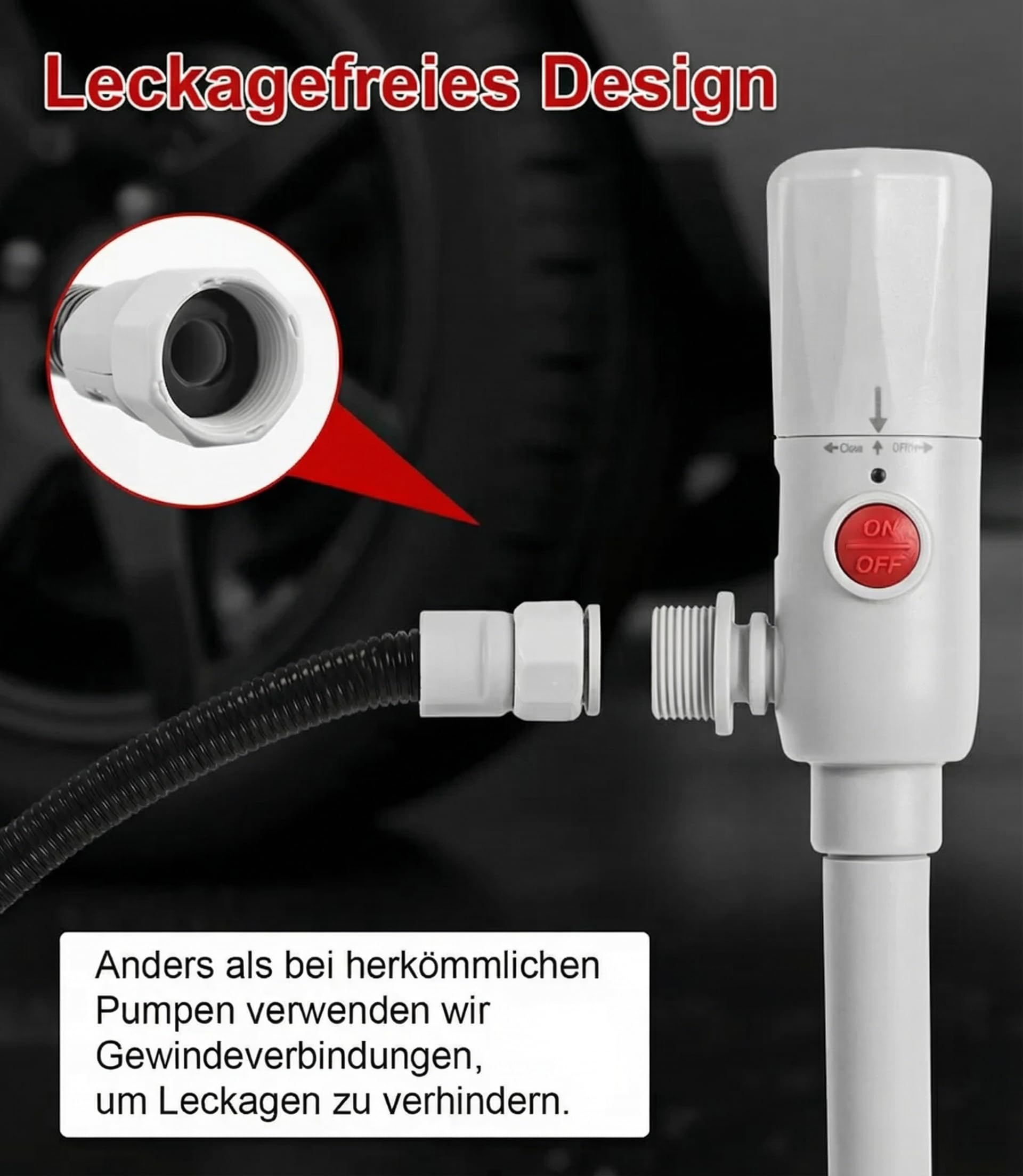 Pompe à carburant électrique 3,2 GPM, 12 l/min, pompe à essence à batterie, pompe de transfert de liquide, pompe à essence avec tuyau de 136,5 cm, pompe à diesel télescopique avec contrôle du débit