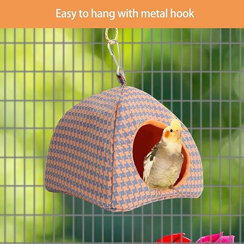 Miniatura 4 de Casa de nido de pájaros, hamaca colgante para hámster, loro pequeño y mediano, conure, agapornis, periquitos, cacatúas, periquitos