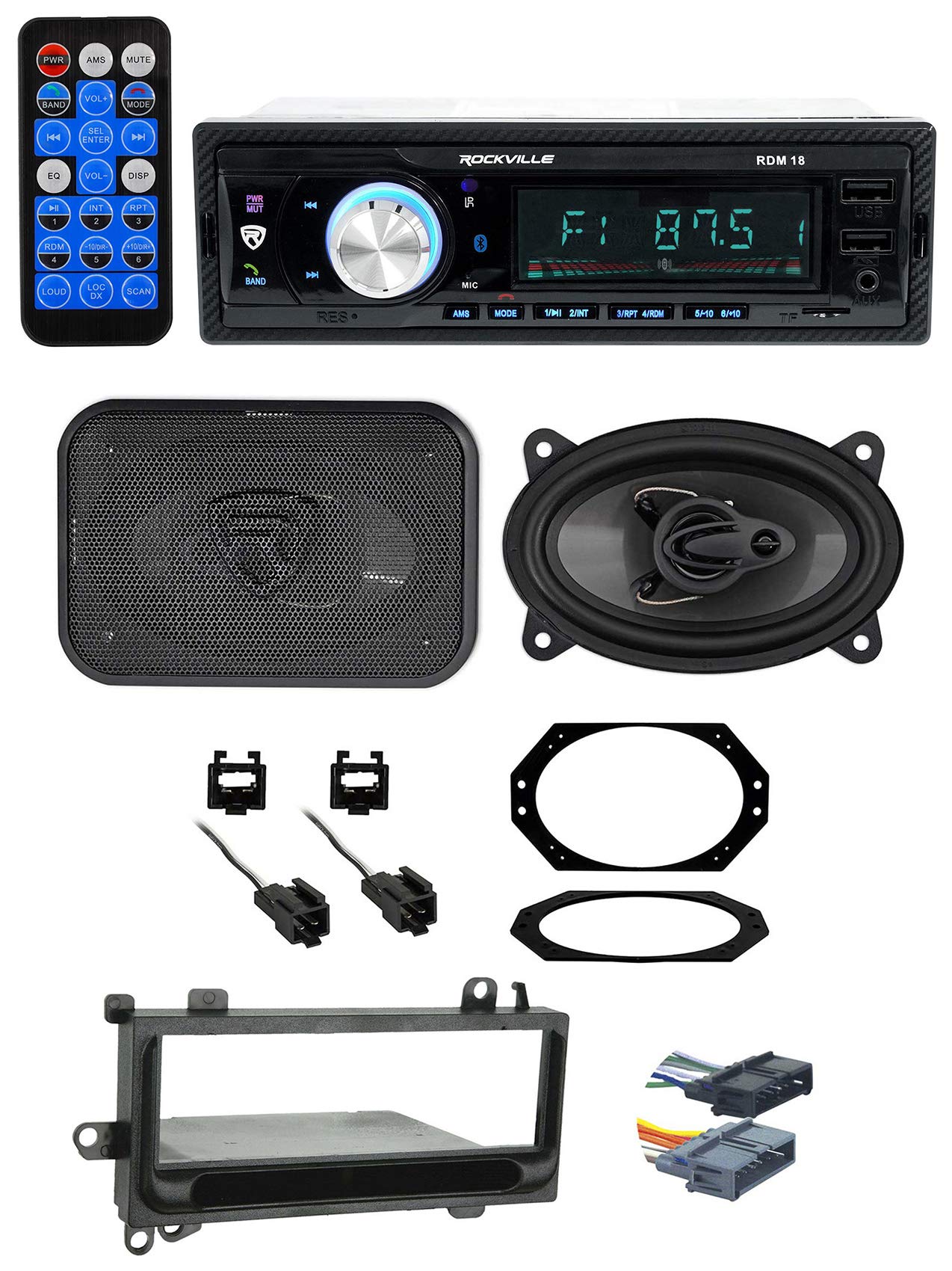 Amazon.com: Rockville RDM18 Media Receiver for 97-02 Wrangler TJ