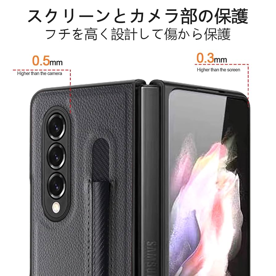 Amazon.co.jp: Galaxy Z Fold3 5G ケース sペン収納 純正 適用