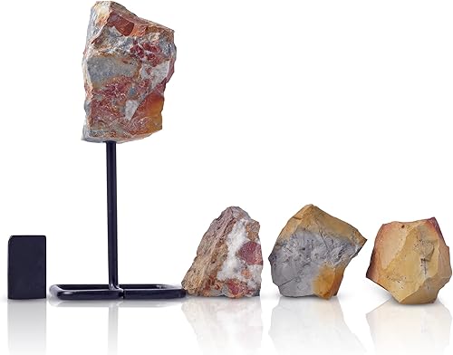 Juego de 5 cristales de Virgo Power con signo del zodiaco, jaspe maligano para autoestima, coraje, inspiración, 3 piedras curativas de forma natural