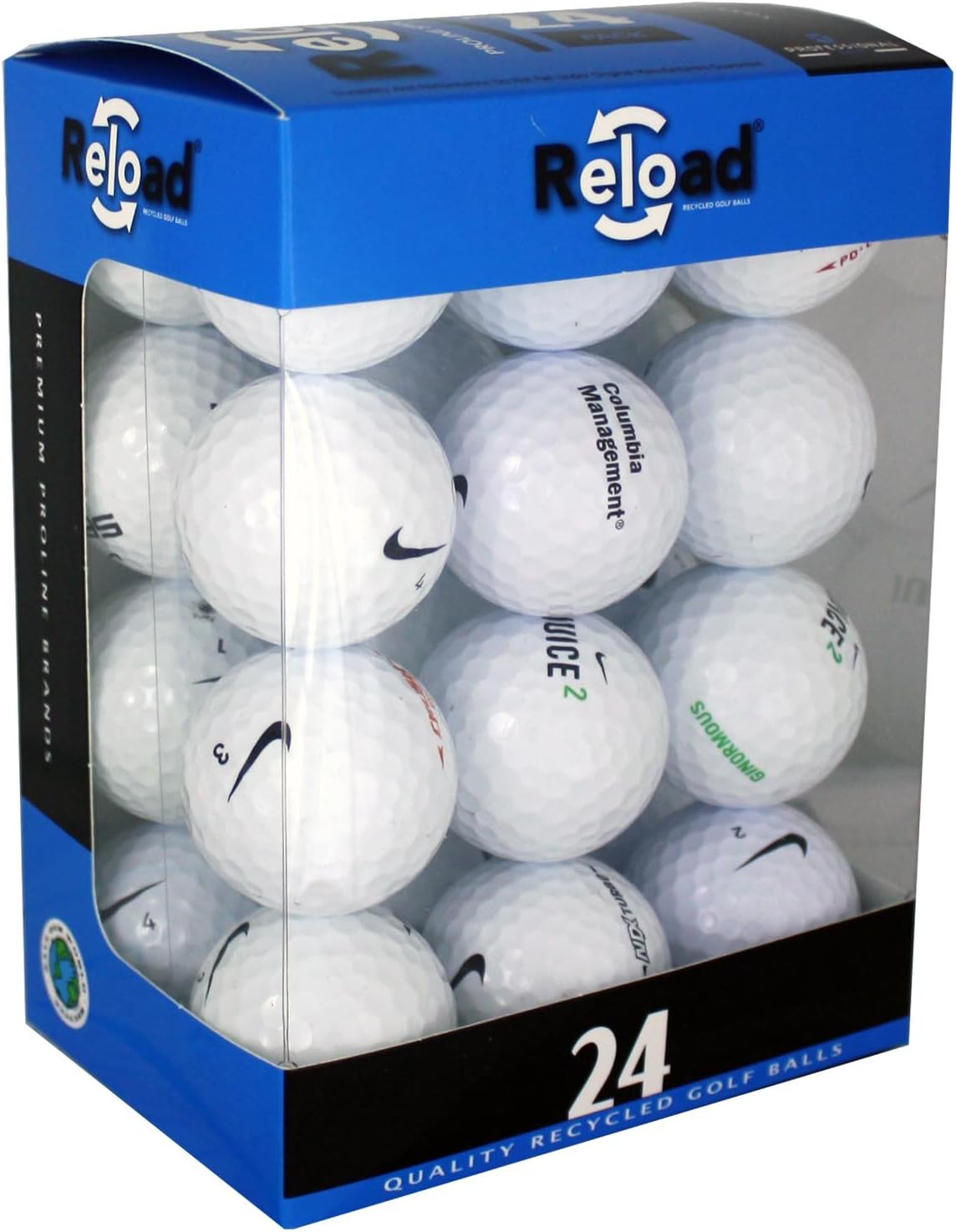 Reload Recycled Golf Balls (24-Pack) of Nike Golf Balls, White, One Size