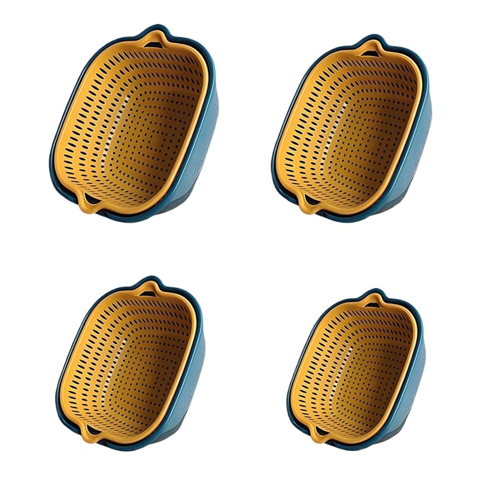 Fregadero de cocina Escurridor verduras Cesta frutas(8pcs blue)