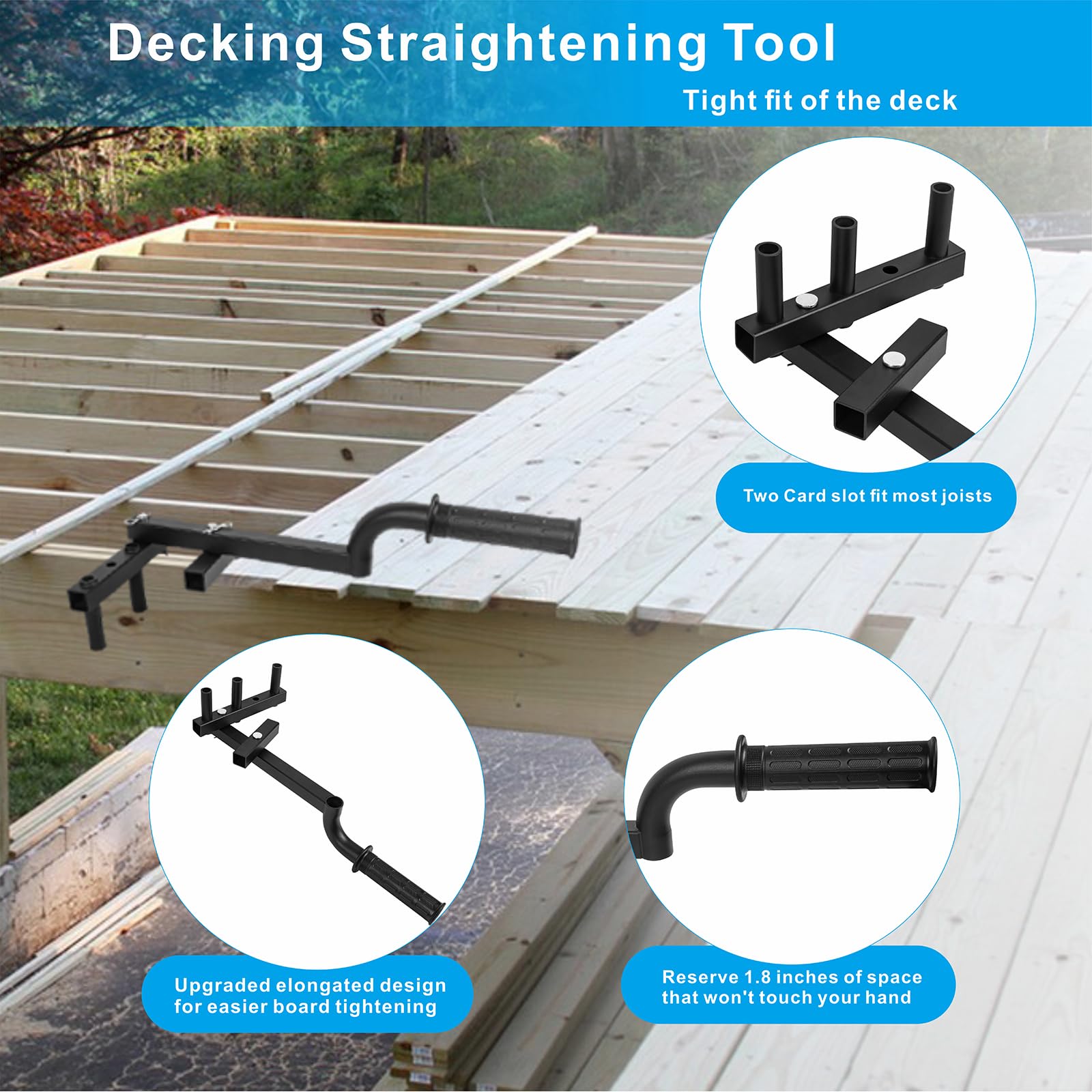 Homemade Deck Board Straightening Toolnull
