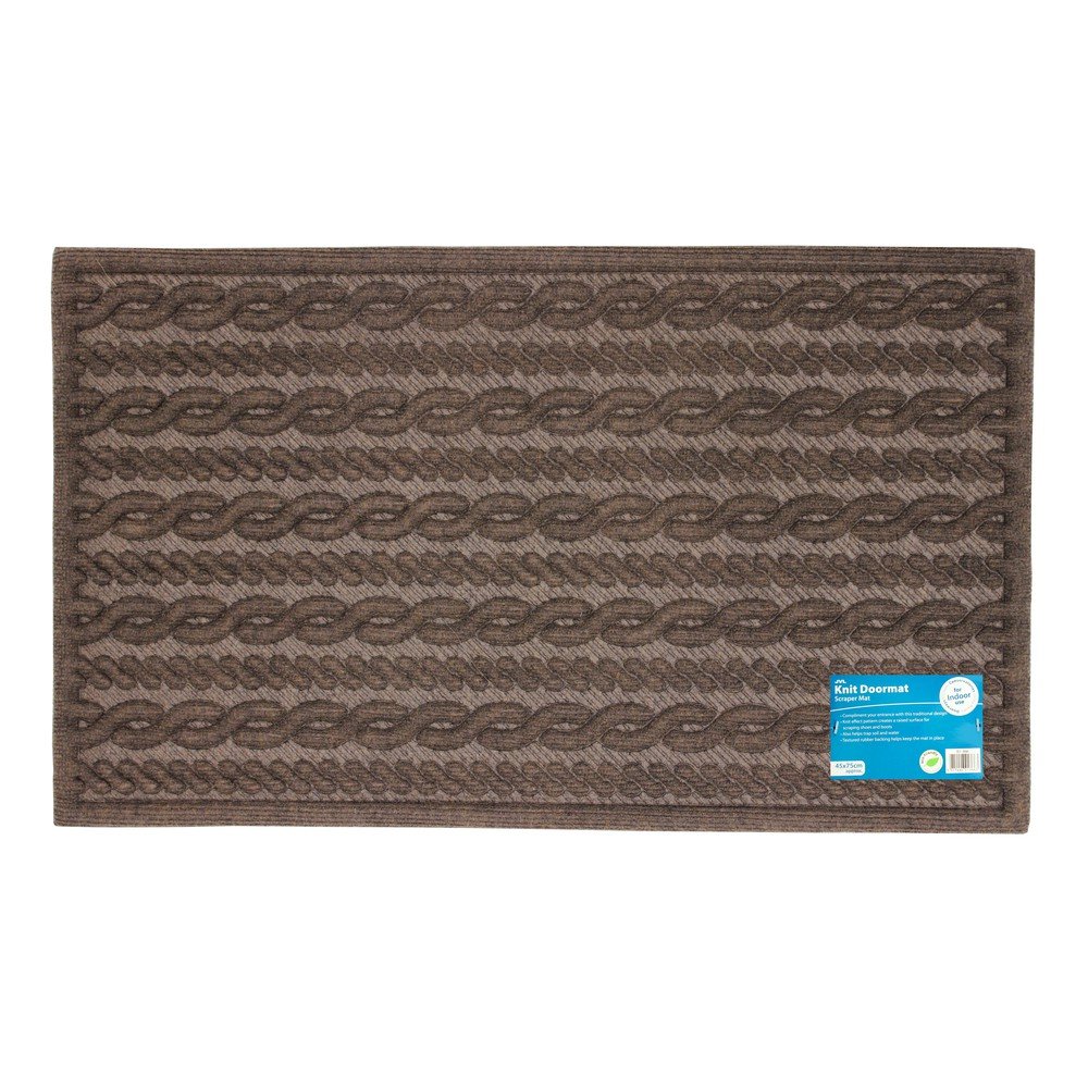 JVL Zerbino Mosaico Raschietto In Gomma – 45x75 Cm – Antispazzola, Cattura Sporco E Fango, Facile Da Pulire, Per Esterno/Interno - 2