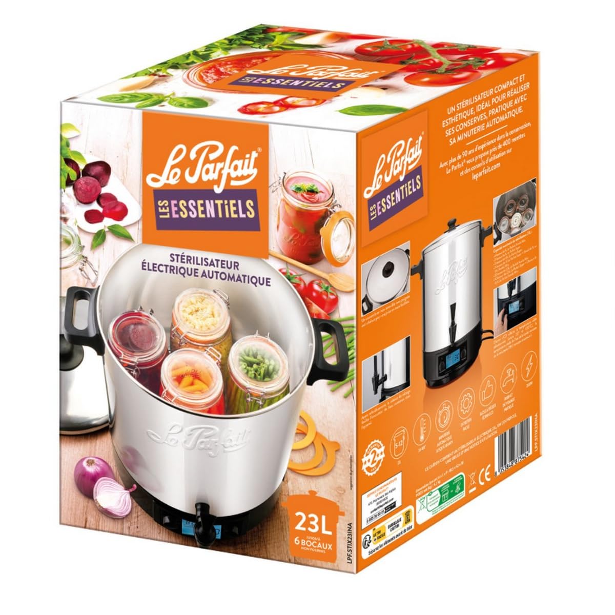 Sterilisateur Automatique Inox 23L - Le Parfait®